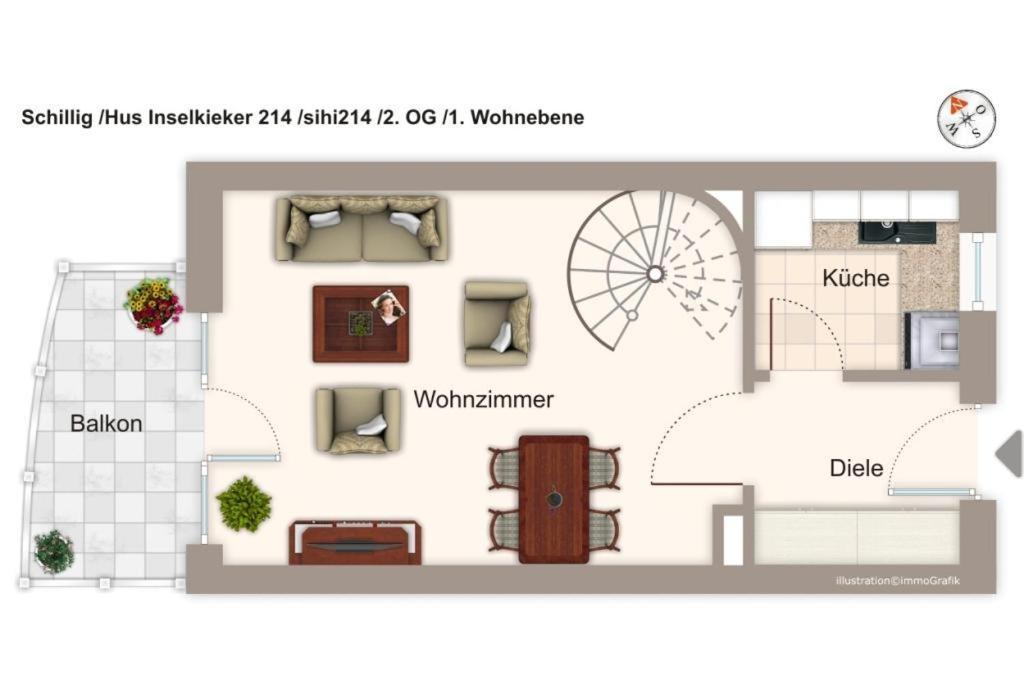 Hus Inselkieker Hus Inselkieker 214 Leilighet Schillig Eksteriør bilde
